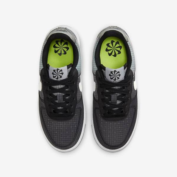 Kids' Nike Air Force 1 Crater Older Sneakers Black / White | NK420ONR