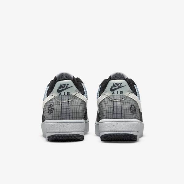 Kids' Nike Air Force 1 Crater Older Sneakers Black / White | NK420ONR