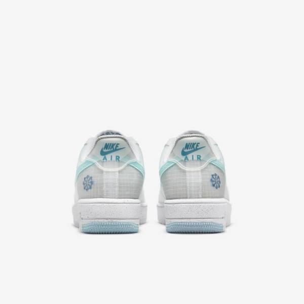 Kids' Nike Air Force 1 Crater Older Sneakers White / Blue | NK841GRM