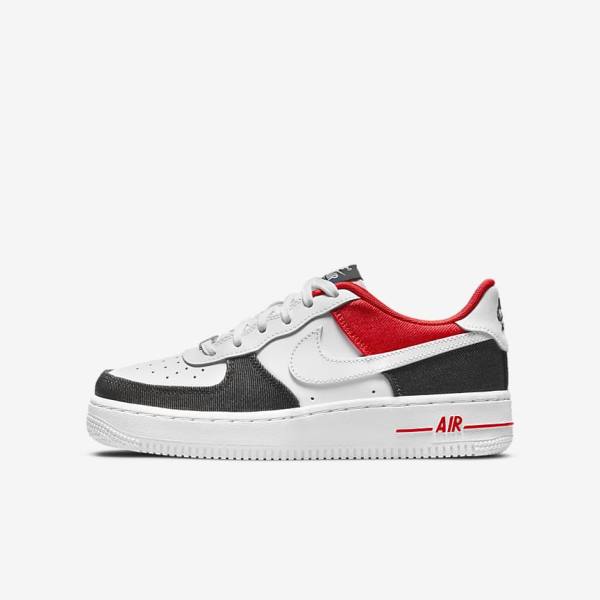 Kids\' Nike Air Force 1 LV8 Older Sneakers White / Navy / Red / White | NK581UTN