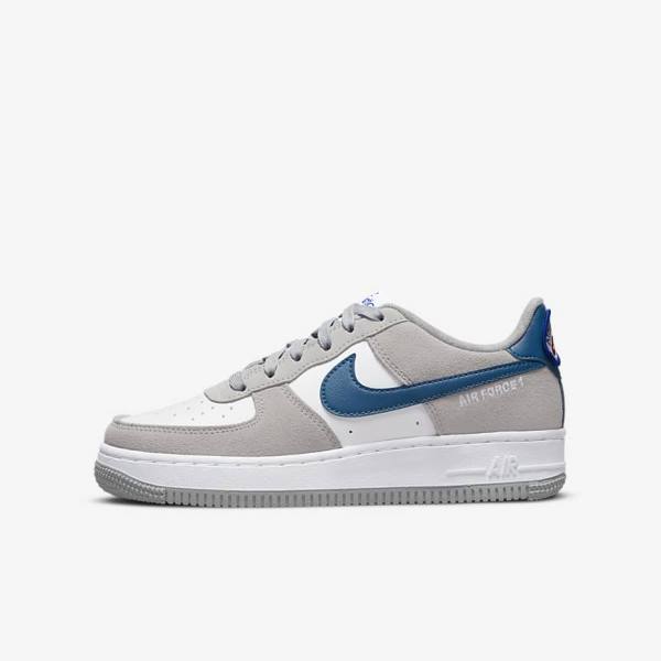 Kids\' Nike Air Force 1 LV8 Older Sneakers Light Grey / White / Light Grey | NK847BGI