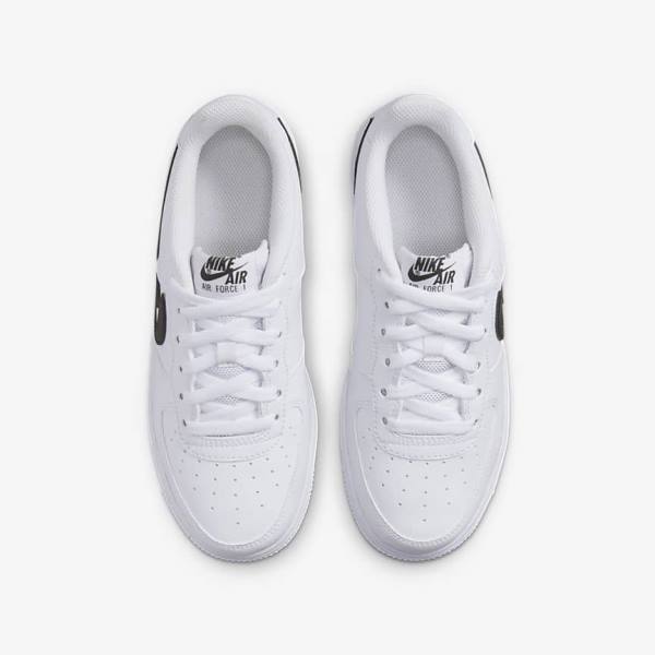 Kids' Nike Air Force 1 Older Sneakers White / Black | NK029UAJ