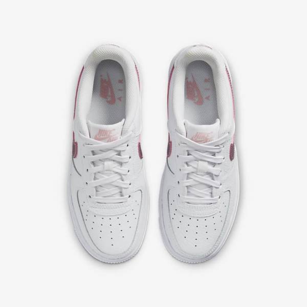 Kids' Nike Air Force 1 Older Sneakers White / Pink | NK735BLJ