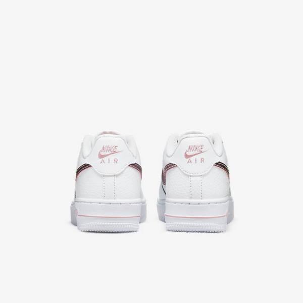 Kids' Nike Air Force 1 Older Sneakers White / Pink | NK735BLJ