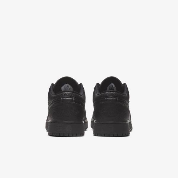 Kids' Nike Air Jordan 1 Low Older Sneakers Black | NK015ZMY