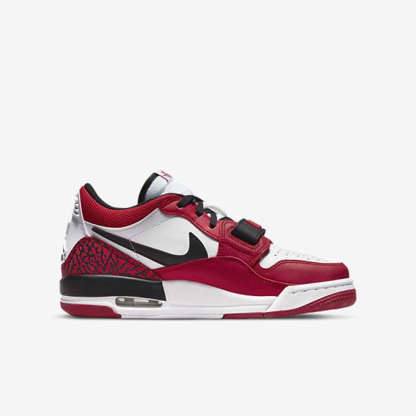 Kids' Nike Air Jordan Legacy 312 Low Older Basketball Shoes White / Red / Black | NK402SRO