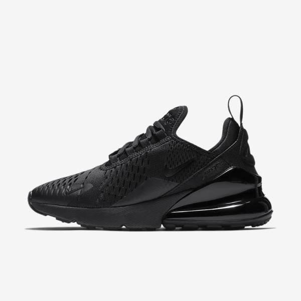 Kids\' Nike Air Max 270 Older Sneakers Black | NK036AZN