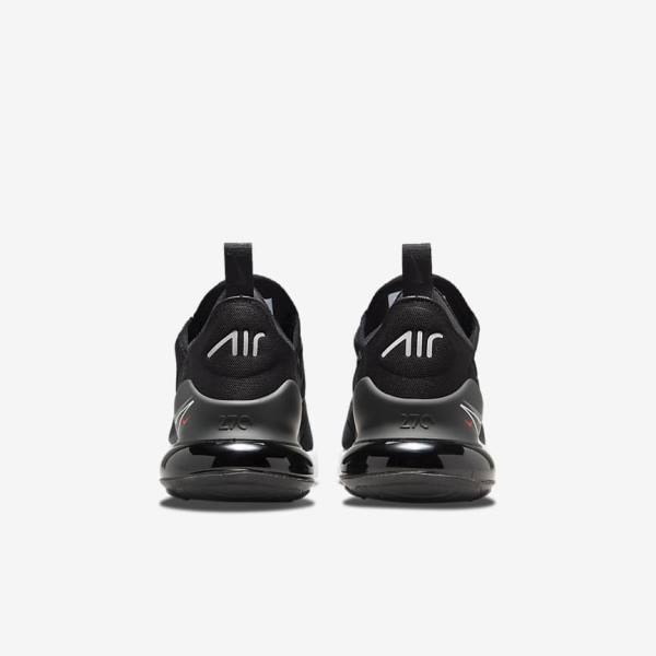 Kids' Nike Air Max 270 Older Sneakers Black / Grey | NK830SIG