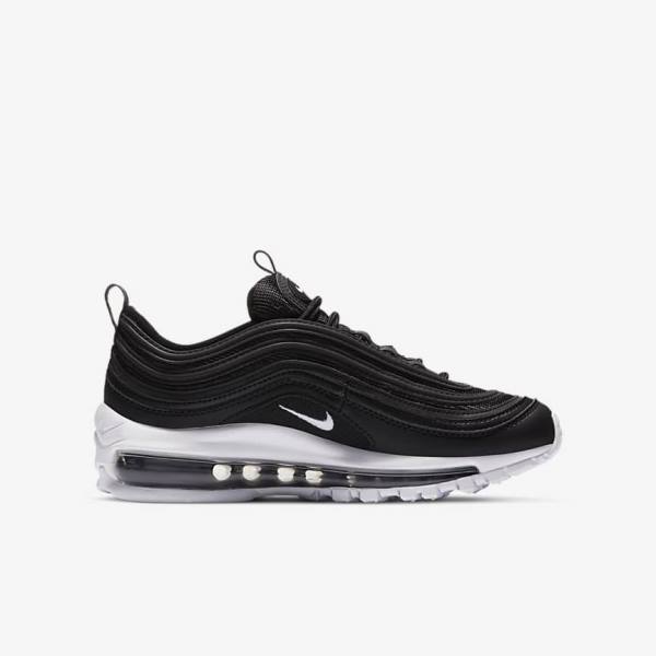 Kids' Nike Air Max 97 Older Sneakers Black / White | NK405RLN