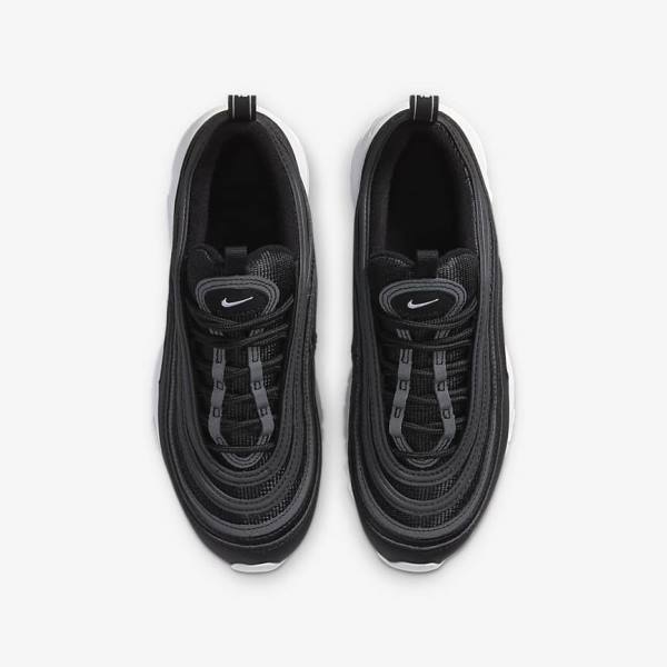 Kids' Nike Air Max 97 Older Sneakers Black / White | NK405RLN