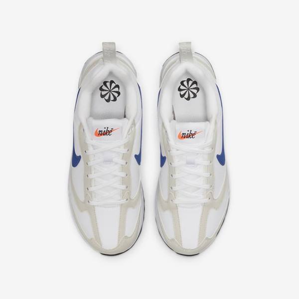 Kids' Nike Air Max Dawn Older Sneakers White / Light Beige / Black / Royal | NK983FHJ