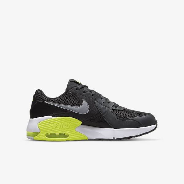 Kids' Nike Air Max Excee Older Sneakers Dark Grey / Black / Grey | NK072PIG