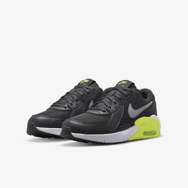 Kids' Nike Air Max Excee Older Sneakers Dark Grey / Black / Grey | NK072PIG