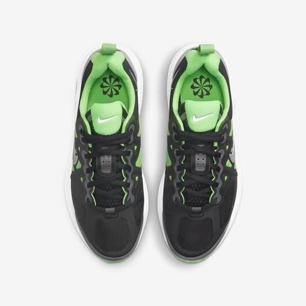 Kids' Nike Air Max Genome Older Sneakers Black / Grey / Green | NK924IVT