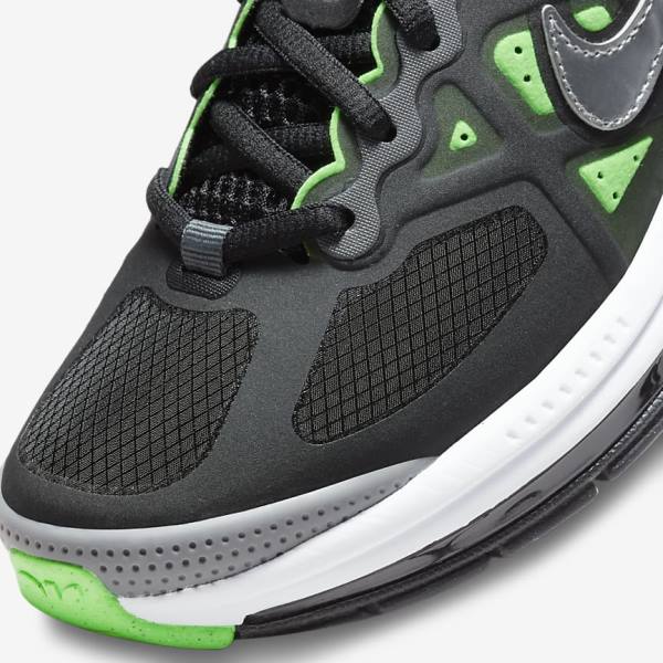 Kids' Nike Air Max Genome Older Sneakers Black / Grey / Green | NK924IVT