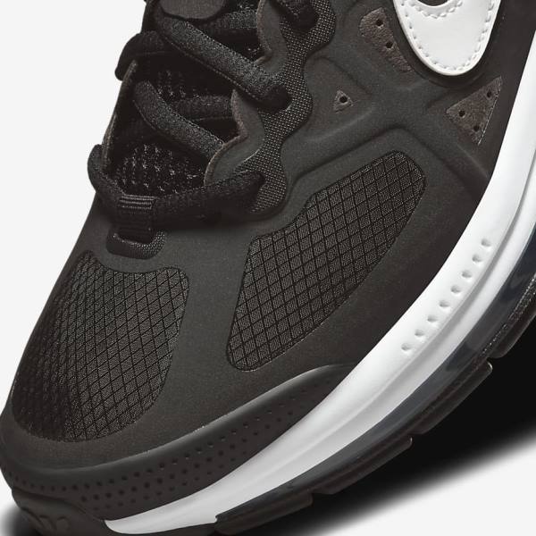 Kids' Nike Air Max Genome Older Sneakers Black / Dark Grey / White | NK942EZX