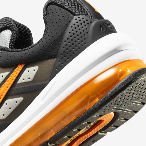 Kids' Nike Air Max Genome Older Walking Shoes Black / Grey / White / Orange | NK486YNR