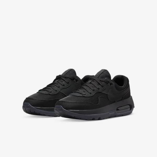 Kids' Nike Air Max Motif Older Sneakers Black / Dark Grey | NK326TWS