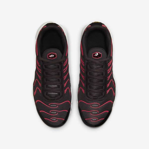 Kids' Nike Air Max Plus Older Sneakers Grey / Red / White / Black | NK526FVO