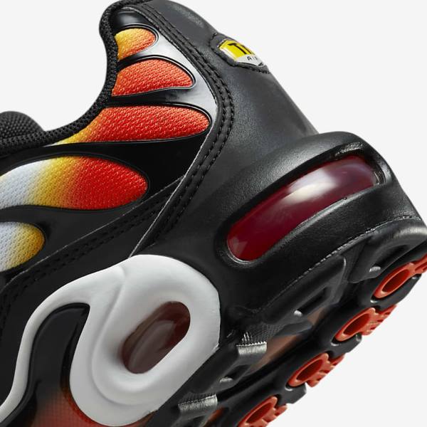 Kids' Nike Air Max Plus Older Sneakers Orange / Gold / Black | NK713EVD