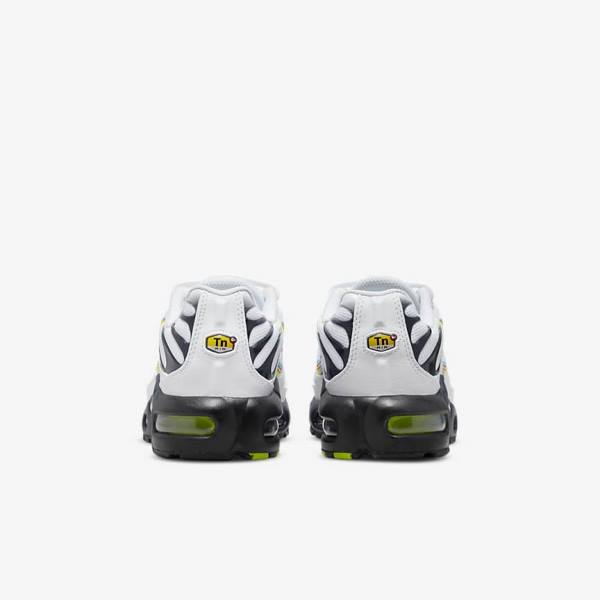 Kids' Nike Air Max Plus Older Sneakers White / Grey / Blue | NK735QMT