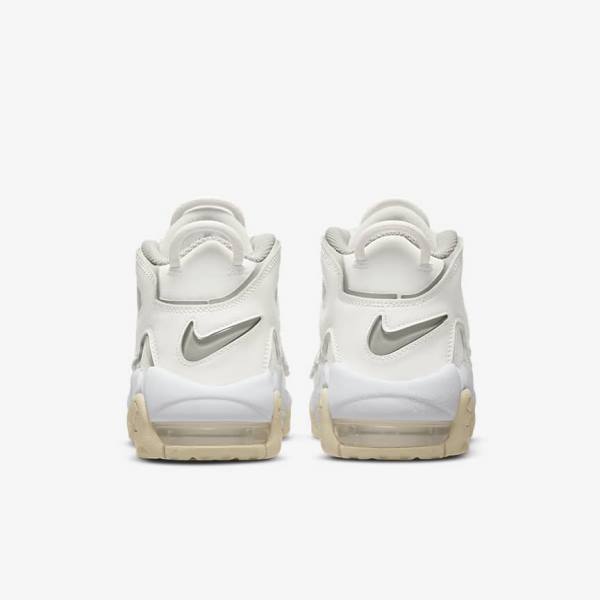 Kids' Nike Air More Uptempo Older Basketball Shoes White / Brown / Light | NK927VOU