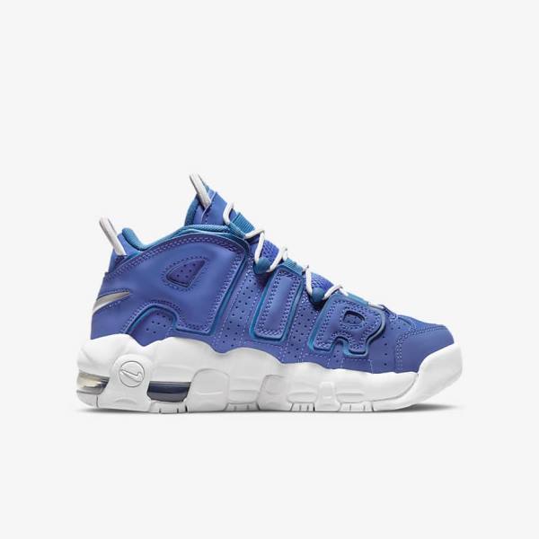 Kids' Nike Air More Uptempo Older Sneakers Blue / White | NK347JTR