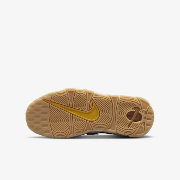 Kids' Nike Air More Uptempo Older Sneakers Brown / Light Brown / White | NK745UWP