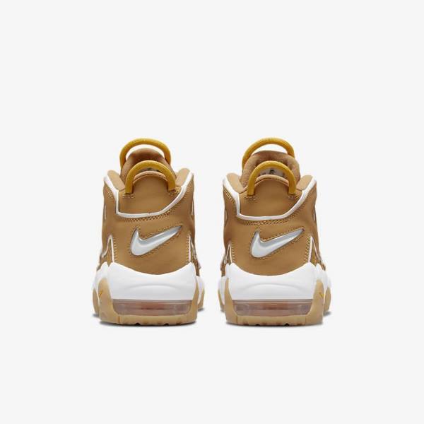 Kids' Nike Air More Uptempo Older Sneakers Brown / Light Brown / White | NK745UWP