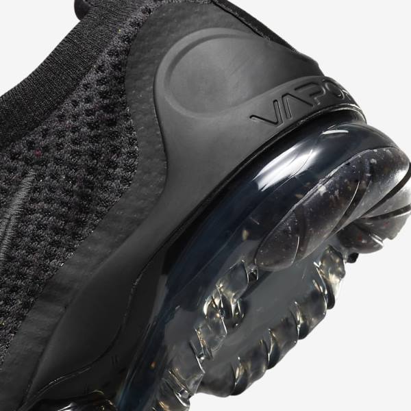 Kids' Nike Air VaporMax 2021 FK Older Sneakers Black / Dark Grey | NK830UDQ