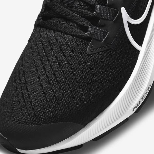 Kids' Nike Air Zoom Pegasus 38 Older Road Running Shoes Black / Dark Grey / White | NK690XGO