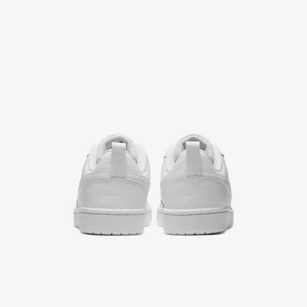 Kids' Nike Court Borough Low 2 Older Sneakers White | NK758JGO