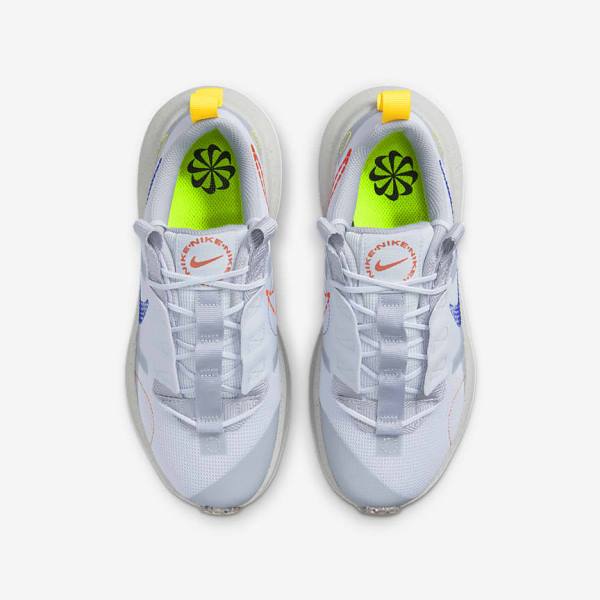 Kids' Nike Crater Impact Older Running Shoes Grey / Orange / Royal | NK541DUB