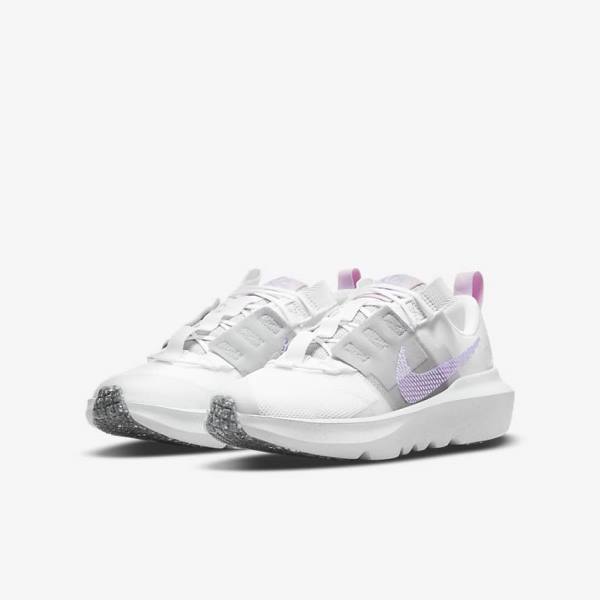 Kids' Nike Crater Impact Older Sneakers White / Grey / Pink / Purple | NK487ANW