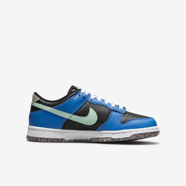 Kids' Nike Dunk Low SE Older Sneakers Black / Light Blue / Pink / Mint | NK867UHG