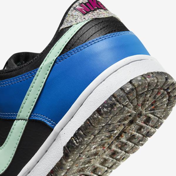 Kids' Nike Dunk Low SE Older Sneakers Black / Light Blue / Pink / Mint | NK867UHG