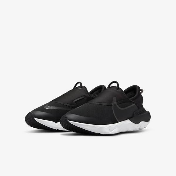 Kids' Nike Flow Older Road Running Shoes Black / White / Grey | NK309IZP