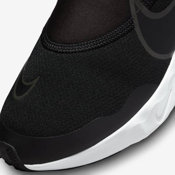 Kids' Nike Flow Older Road Running Shoes Black / White / Grey | NK309IZP