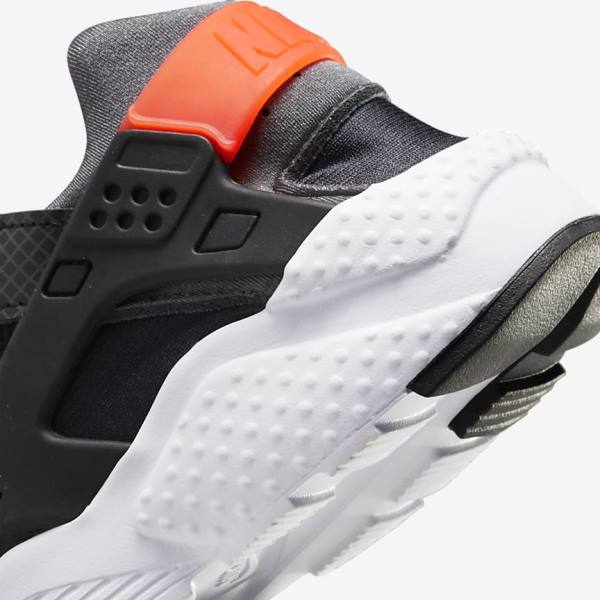 Kids' Nike Huarache Run Older Sneakers Black / Orange / Grey / White | NK307GHL