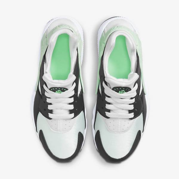 Kids' Nike Huarache Run Older Sneakers White / Mint | NK712BZR