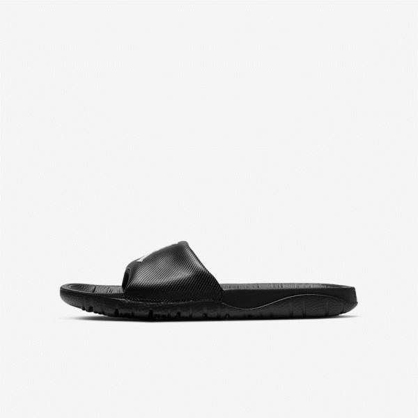 Kids\' Nike Jordan Break Older Slides Black / White | NK423ANZ