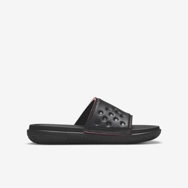 Kids' Nike Jordan Play Older Slides Black / Red | NK875HPI