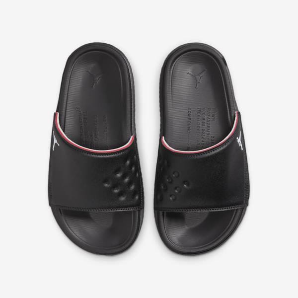 Kids' Nike Jordan Play Older Slides Black / Red | NK875HPI