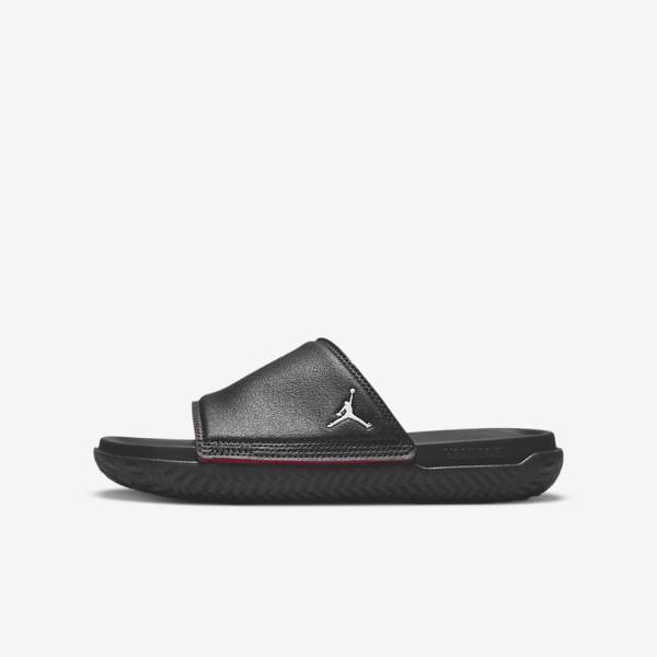 Kids\' Nike Jordan Play Older Slides Black / Red | NK875HPI