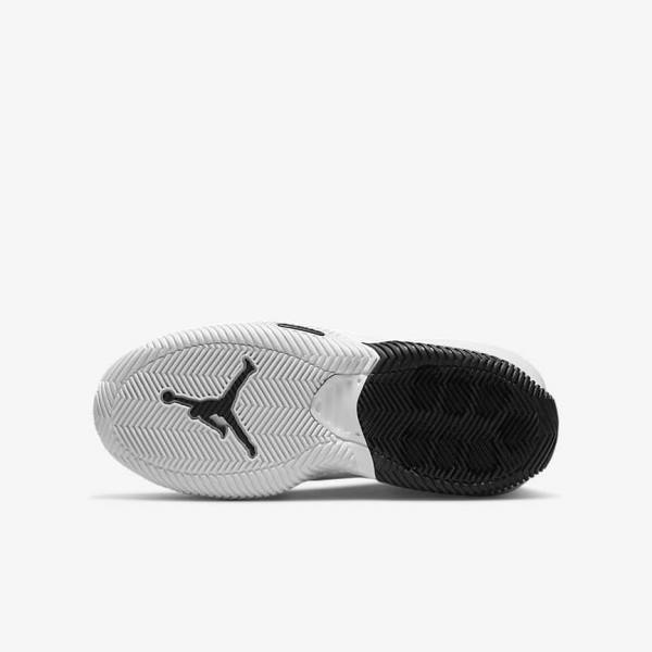 Kids' Nike Jordan Stay Loyal Older Jordan Shoes Black / White / Metal Silver / Red | NK089LMW