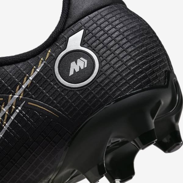 Kids' Nike Jr. Mercurial Vapor 14 Academy MG Older Multi-Ground Football Shoes Black / Metal Silver / Grey / Metal Gold | NK184GWK