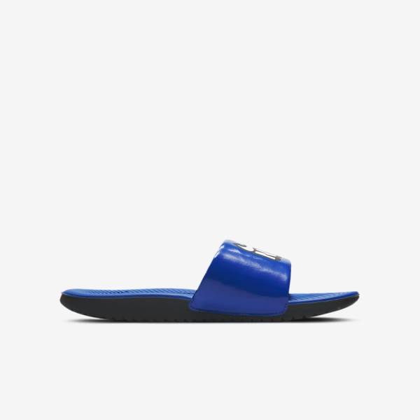 Kids' Nike Kawa Older Slides Royal / Black / White | NK469NXC