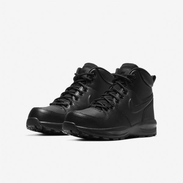 Kids' Nike Manoa LTR Older Boot Walking Shoes Black | NK309KNG