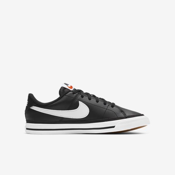 Kids' Nike NikeCourt Legacy Older Sneakers Black / Light Brown / White | NK960TUP