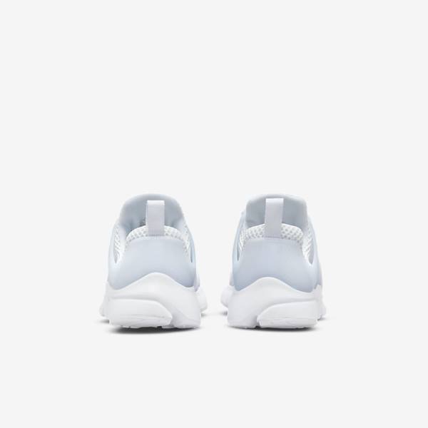 Kids' Nike Presto Older Sneakers White / Platinum / White | NK185RVJ